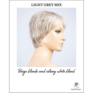 Barletta Hi Mono by Ellen Wille in Light Grey Mix-Beige blonde and silvery white blend