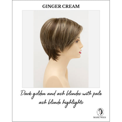 Billie wig by Envy in Ginger Cream-Dark golden and ash blondes with pale ash blonde highlights