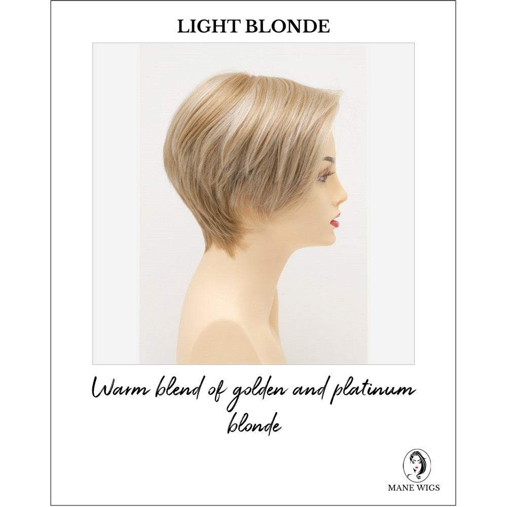 Billie wig by Envy in Light Blonde-Warm blend of golden and platinum blonde
