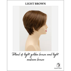 Billie wig by Envy in Light Brown-Blend of light golden brown and light auburn brown