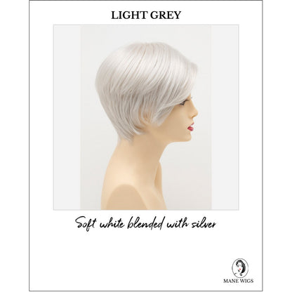 Billie wig by Envy in Light Grey-Soft white blended with silver