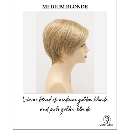 Billie wig by Envy in Medium Blonde-Warm blend of medium golden blonde and pale golden blonde