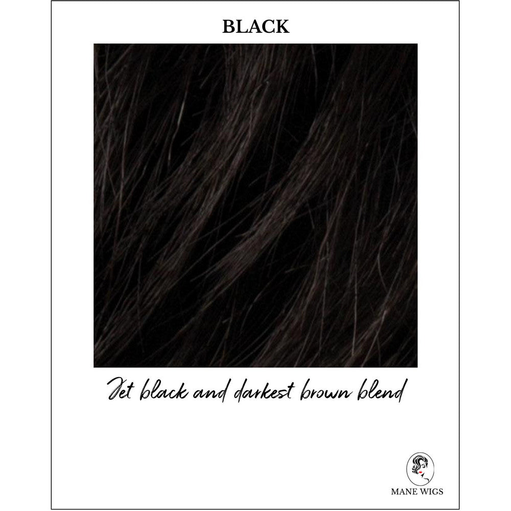 Black-Jet black and darkest brown blend