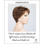 Load image into Gallery viewer, Bliss by Ellen Wille in Chocolate-R-Dark &amp; medium brown blended with light auburn and dark strawberry blonde and shaded roots
