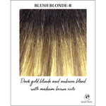 Load image into Gallery viewer, Blush Blonde-R-Dark gold blonde and auburn blend with medium brown roots
