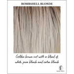 Load image into Gallery viewer, Bombshell Blonde-Golden brown root with a blend of white, pure blonde and satin blonde
