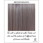 Load image into Gallery viewer, British Milktea-Tea with a splash of milk. Darker root color and the mixture of 8 different tones of browns and blondes.
