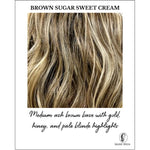 Load image into Gallery viewer, Brown Sugar Sweet Cream-Medium ash brown base with gold, honey, and pale blonde highlights

