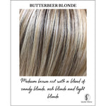 Load image into Gallery viewer, Butterbeer Blonde-Medium brown root with a blend of sandy blonde, ash blonde and light blonde

