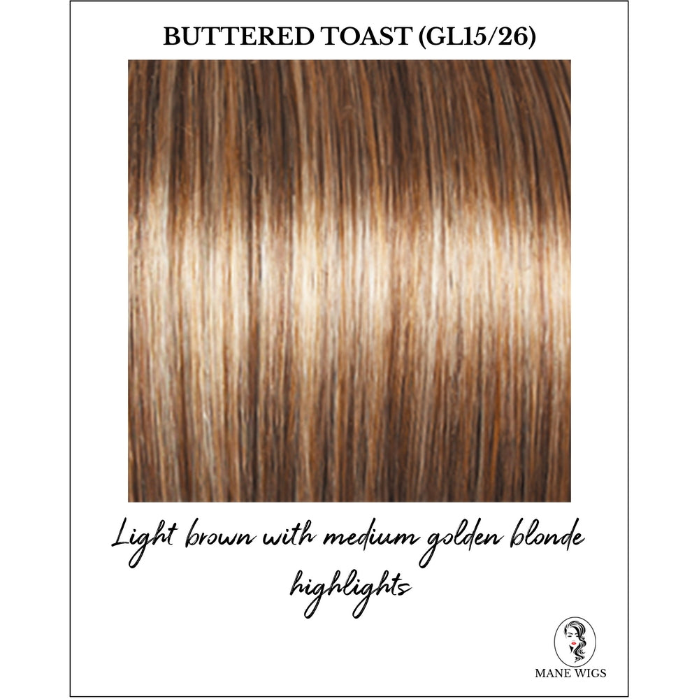 Buttered Toast (GL15/26)-Light brown with medium golden blonde highlights