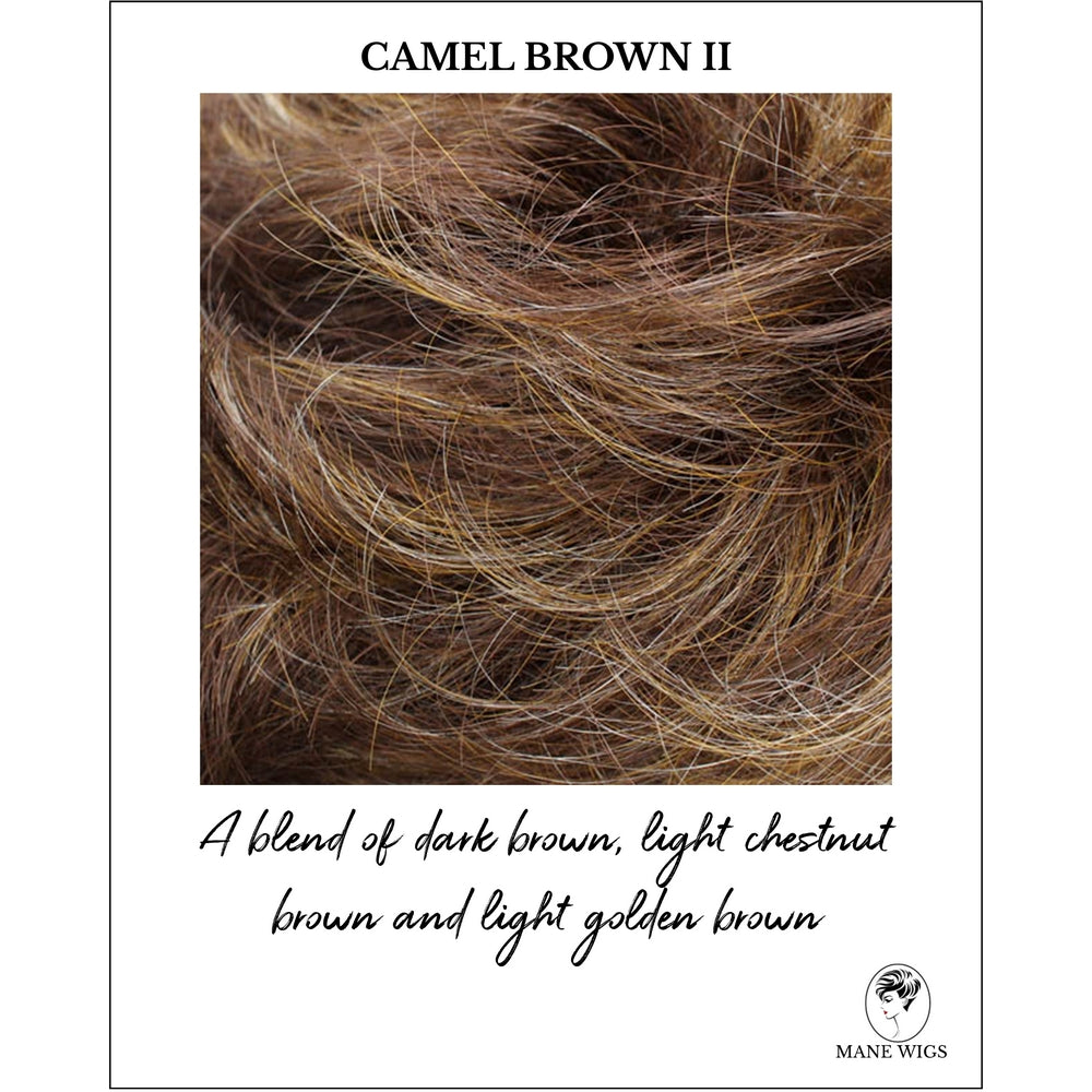 Camel Brown II-A blend of dark brown, light chestnut brown and light golden brown
