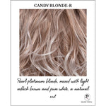 Load image into Gallery viewer, Candy Blonde-R-Pearl platinum blonde, mixed with light reddish brown and pure white, a natural root
