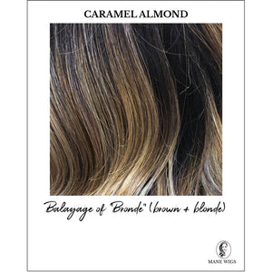 Caramel Almond-Balayage of "Bronde" (brown + blonde)