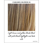 Load image into Gallery viewer, Caramel Blonde-R-Light brown and golden blonde blend with pale blonde highlights and dark roots
