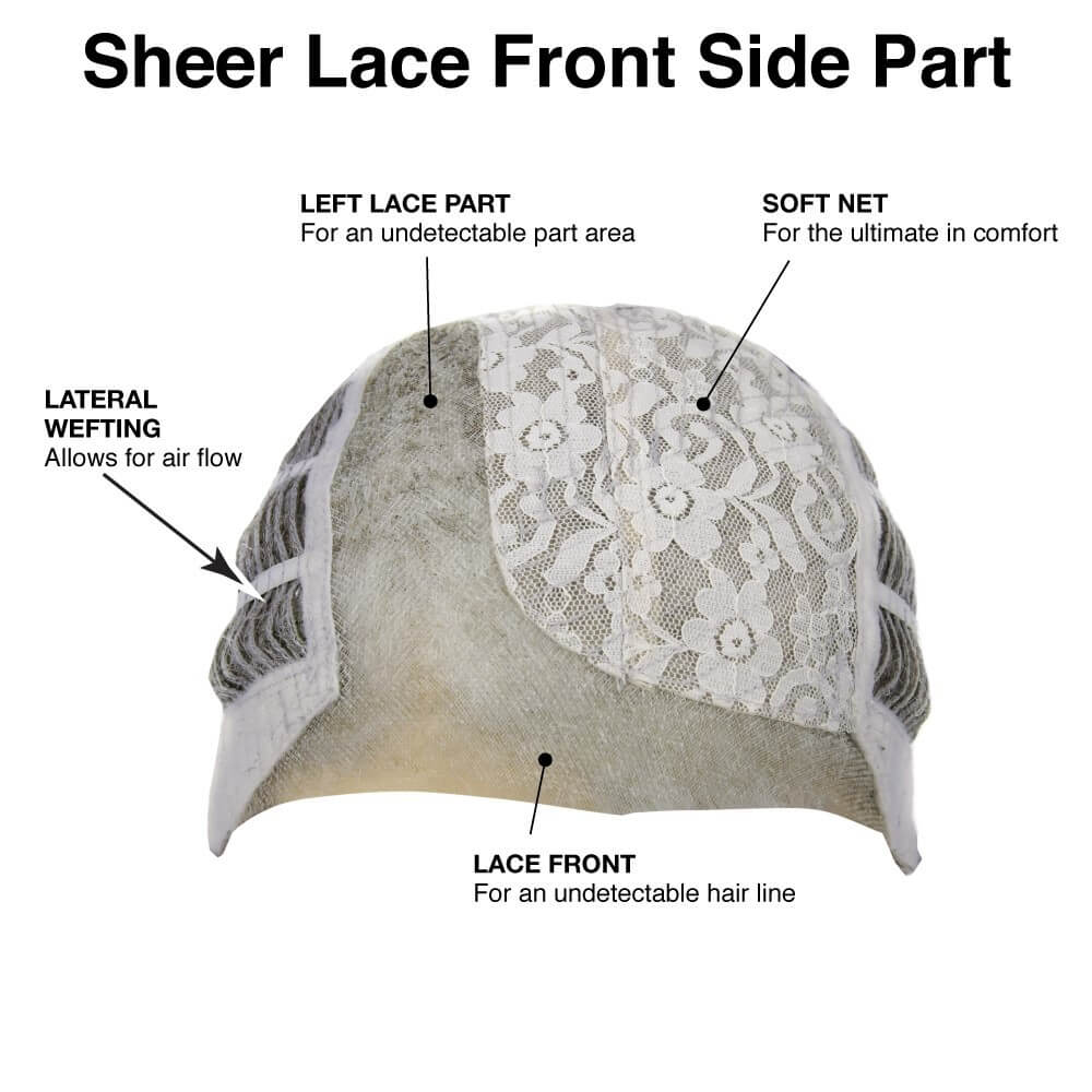 TressAllure Sheer Lace Front Side Part Cap