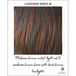 Load image into Gallery viewer, Cayenne Spice-R-Medium brown rooted, light red &amp; medium brown base with dark brown lowlights
