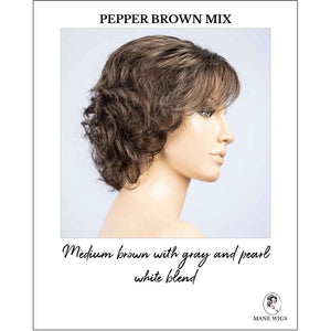 Cesana by Ellen Wille in Pepper Brown Mix-Medium brown with gray and pearl white blend