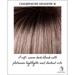 Load image into Gallery viewer, Champagne Shadow-R-A soft, warm dark blonde with platinum highlights and chestnut roots

