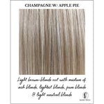 Load image into Gallery viewer, Champagne with Apple Pie-Light brown-blonde root with mixture of ash blonde, lightest blonde, pure blonde &amp; light neutral blonde
