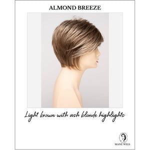 Almond Breeze-Light brown with ash blonde highlights