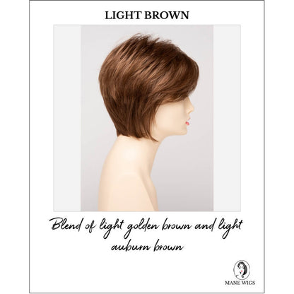 Light Brown-Blend of light golden brown and light auburn brown