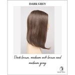 Load image into Gallery viewer, Chelsea By Envy in Dark Grey-Dark brown, medium ash brown and medium gray
