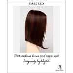 Load image into Gallery viewer, Chelsea By Envy in Dark Red-Dark auburn brown and copper with burgundy highlights
