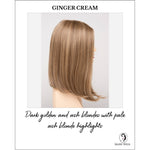 Load image into Gallery viewer, Chelsea By Envy in Ginger Cream-Dark golden and ash blondes with pale ash blonde highlights
