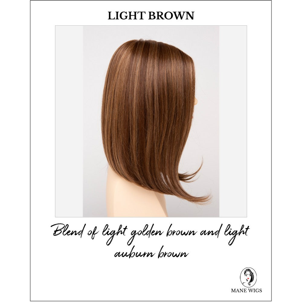 Chelsea By Envy in Light Brown-Blend of light golden brown and light auburn brown