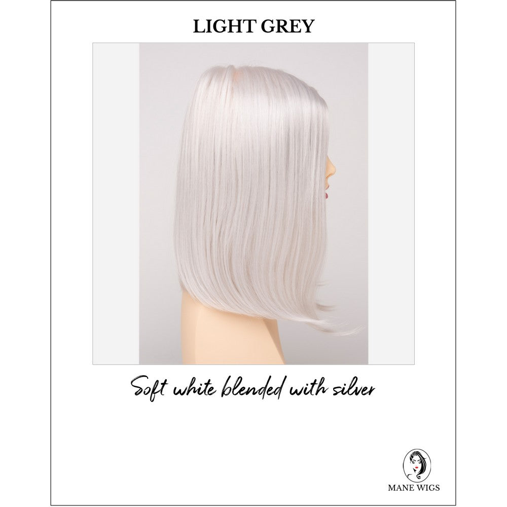 Chelsea By Envy in Light Grey-Soft white blended with silver