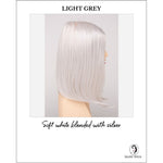 Load image into Gallery viewer, Chelsea By Envy in Light Grey-Soft white blended with silver
