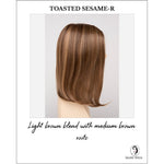 Load image into Gallery viewer, Chelsea By Envy in Toasted Sesame-R-Light brown blend with medium brown roots
