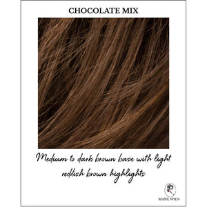 Chocolate Mix-Medium to dark brown base with light reddish brown highlights