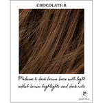 Load image into Gallery viewer, Chocolate-R-Medium to dark brown base with light reddish brown highlights and dark roots
