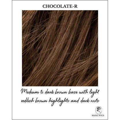 Chocolate-R_Medium to dark brown base with light reddish brown highlights and dark roots