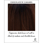 Load image into Gallery viewer, Chocolate w/ Caramel-Cappuccino dark brown root with a blend of medium and chocolate brown

