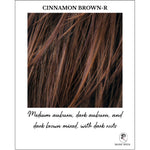 Load image into Gallery viewer, Cinnamon Brown-R-Medium auburn, dark auburn, and dark brown mixed, with dark roots
