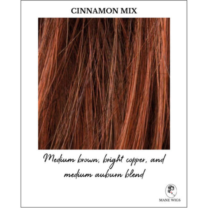 Cinnamon Mix-Medium brown, bright copper, and medium auburn blend