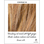 Load image into Gallery viewer, Cognac-R-Strawberry red mixed with light ginger blonde, medium auburn and medium brown roots
