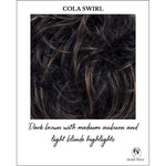 Load image into Gallery viewer, Cola Swirl-Dark brown with medium auburn and light blonde highlights
