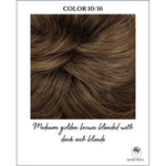 Load image into Gallery viewer, COLOR 10/16-Medium golden brown blended with dark ash blonde
