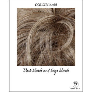 COLOR 14/22-Dark blonde and beige blonde