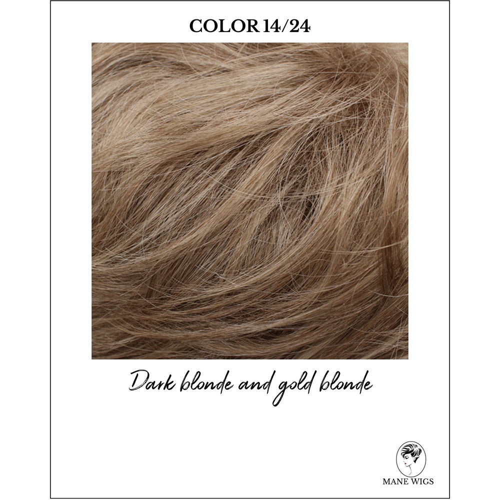 COLOR 14/24-Dark blonde and gold blonde