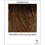 Load image into Gallery viewer, COLOR 14/27A-Dark blonde with strawberry blonde
