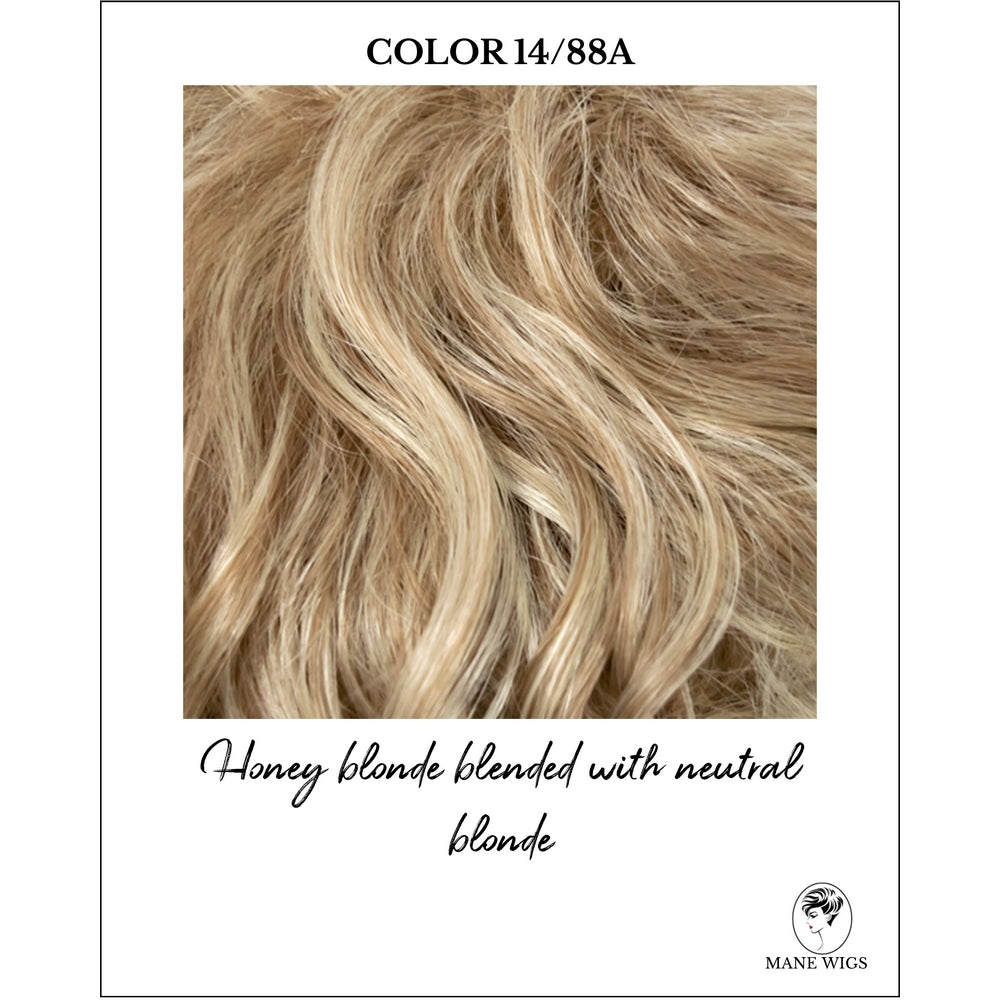 COLOR 14/88A-Honey blonde blended with neutral blonde