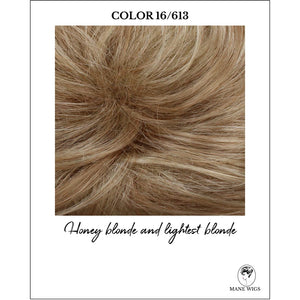 COLOR 16/613-Honey blonde and lightest blonde