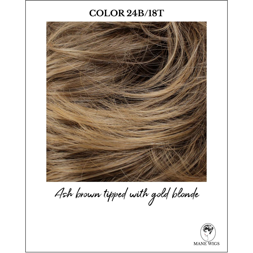 COLOR 24B/18T-Ash brown tipped with gold blonde