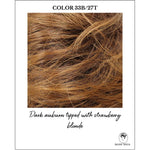 Load image into Gallery viewer, COLOR 33B/27T-Dark auburn tipped with strawberry blonde
