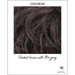 Load image into Gallery viewer, COLOR 36-Darkest brown with 10% gray
