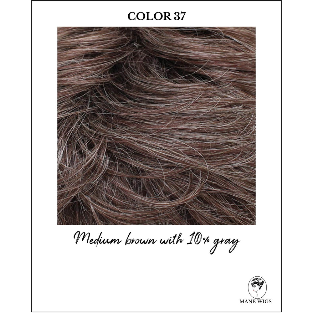 COLOR 37-Medium brown with 10% gray